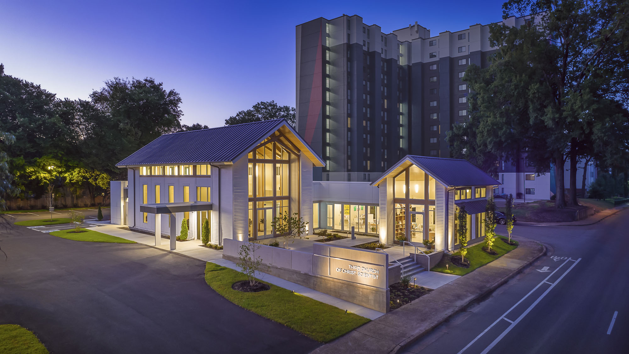 Exterior image of the Third Church of Christ Scientist building, Rachel S. Lester