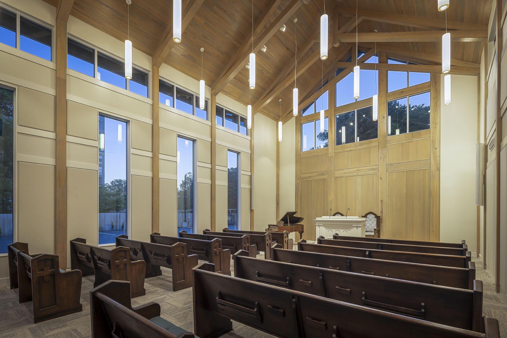 Interior image of the Third Church of Christ Scientist building, Rachel S. Lester