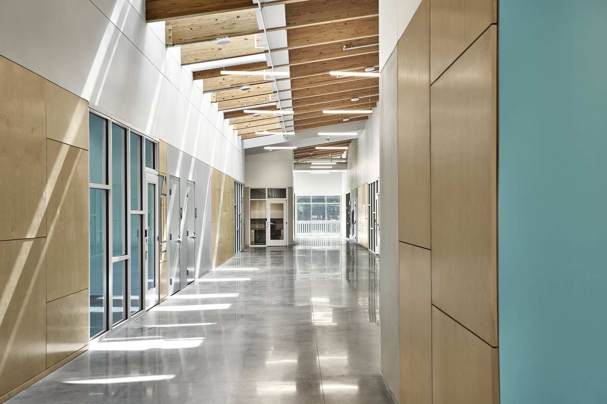 Interior profile of the Youth Villages building project in Bartlett, Tennessee, Rachel S. Lester